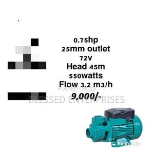 0.75hp 25mm 72 v Booster Pump/Dc Shiyuan Dc Pump