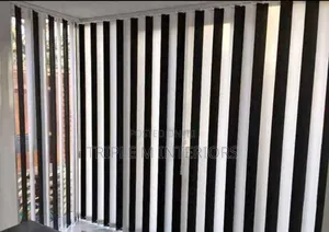Classic Look White Black Vertical Blinds