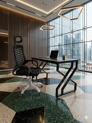 Study Table and Ergonomic Chair