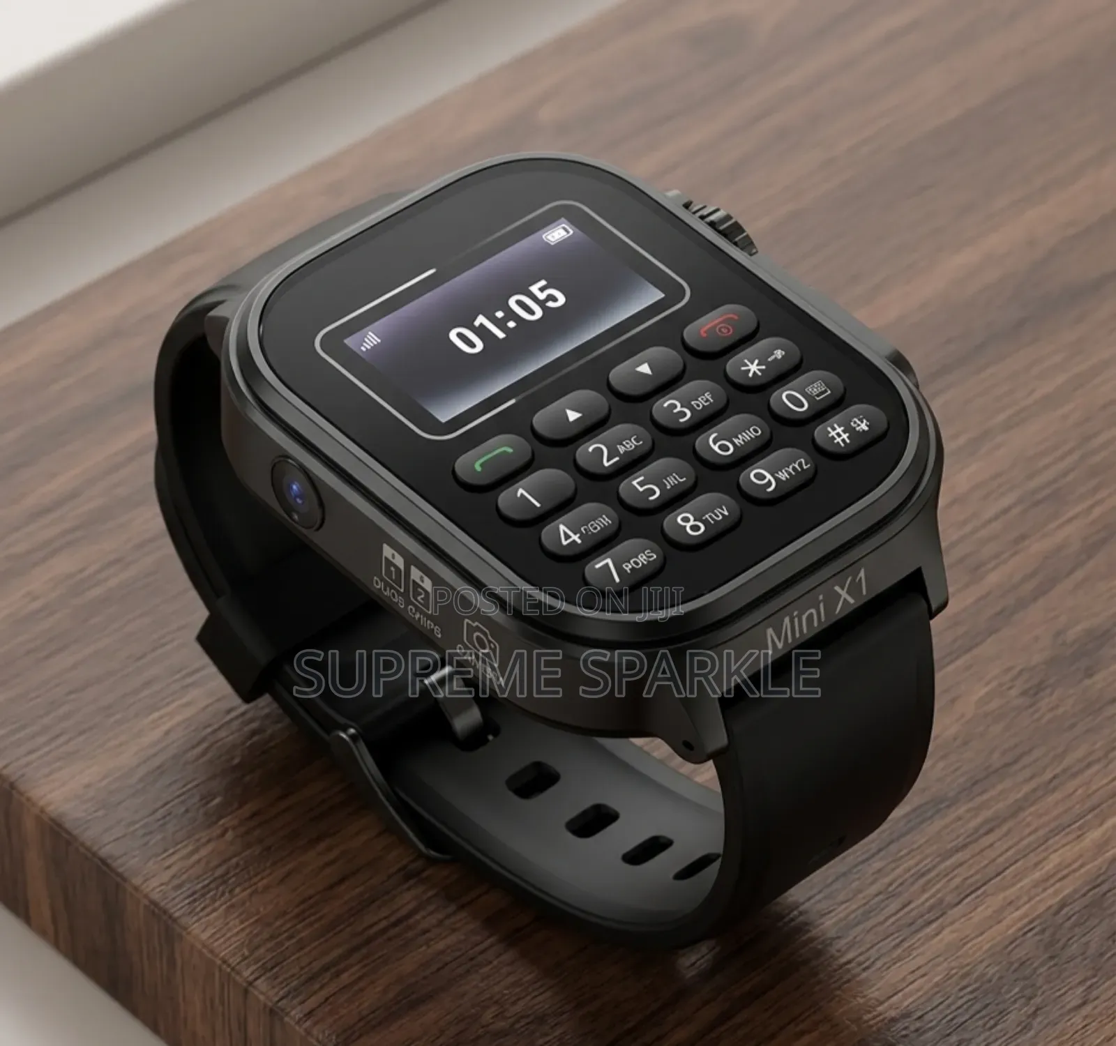 Mini X1 Smart Watch. Dual Sim Card, 500mah.
