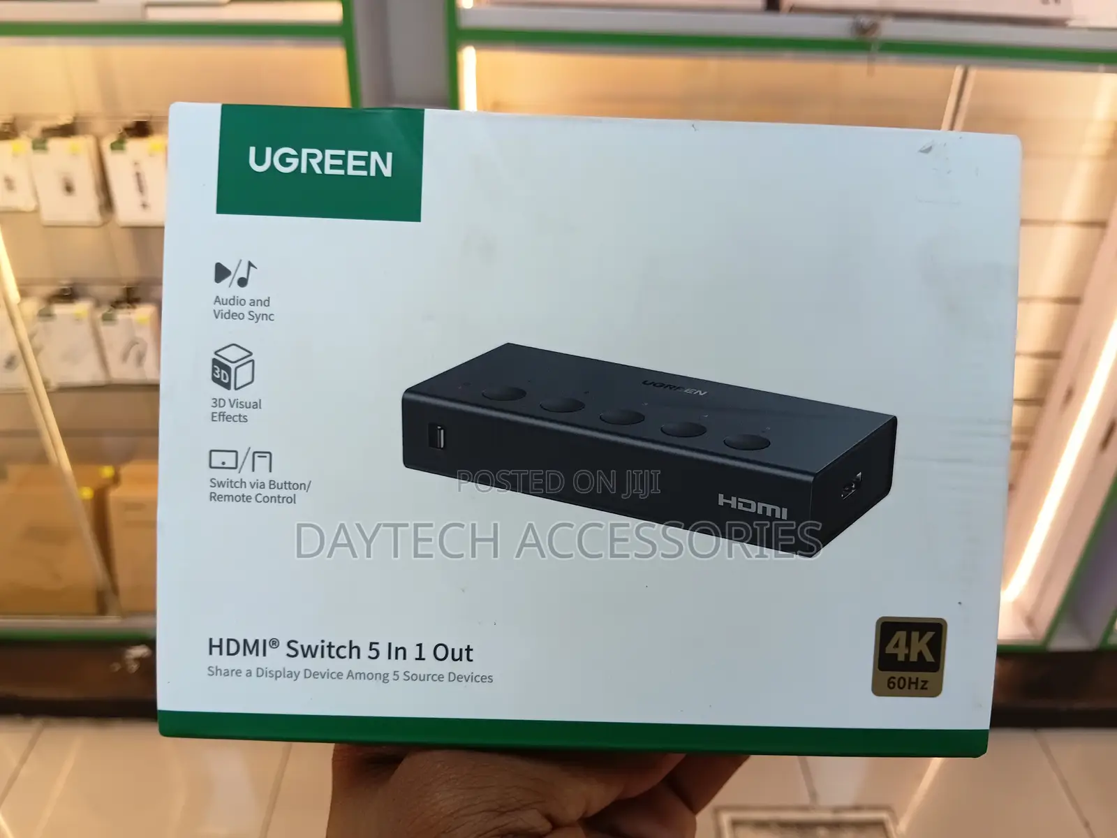 Ugreen Hdmi Switch 5 in 1 Out (Model Cm568 / 90512),