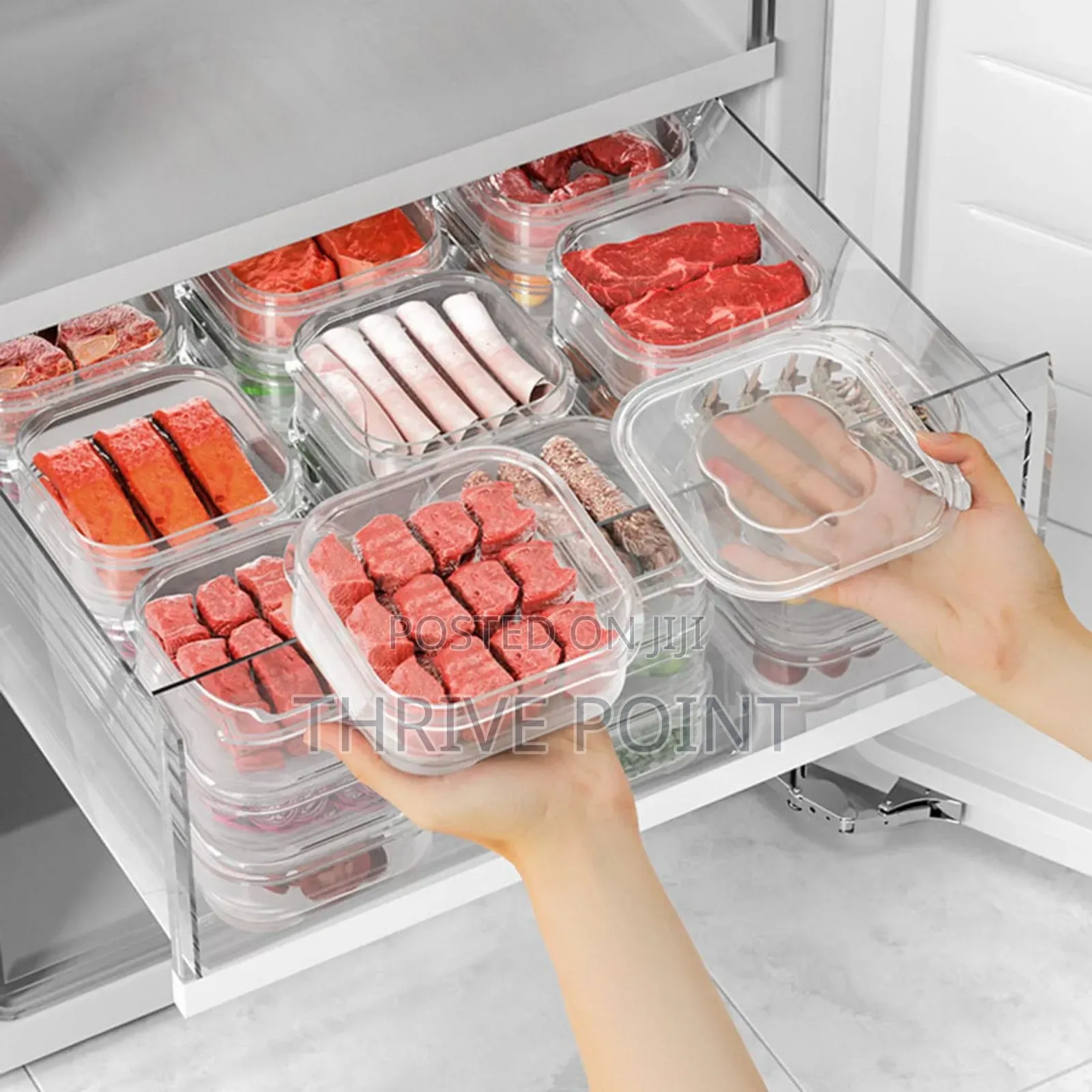 Draining Hole Design Fridge Organizer
