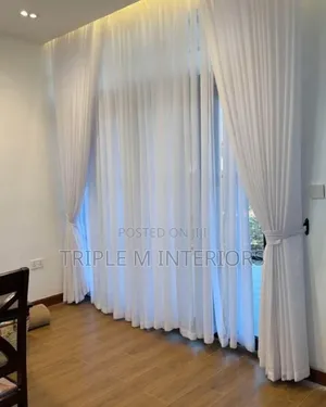 Spotless Chalky White Curtains and Sheer
