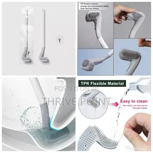 *Silicone Bristle Toilet Brush