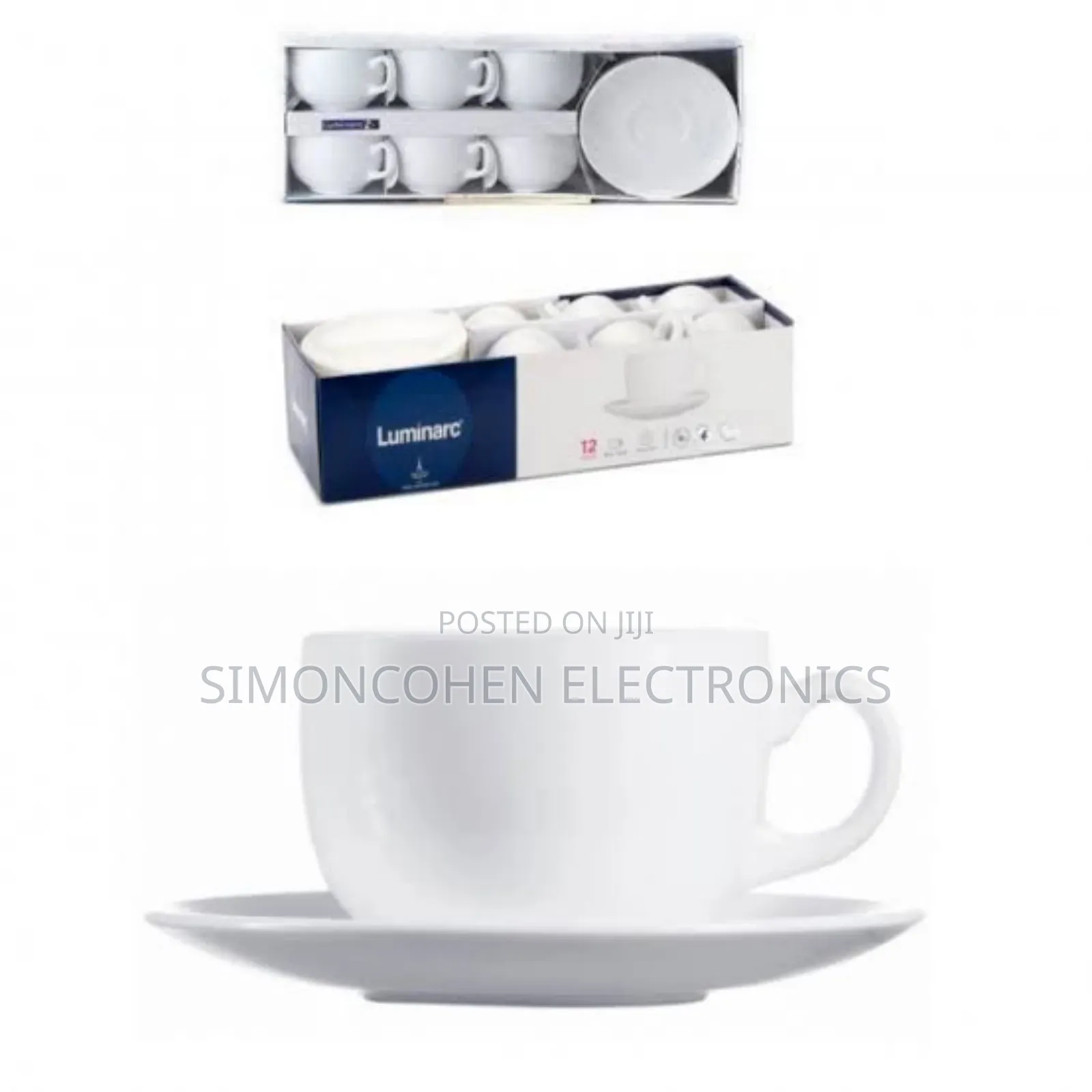 12pcs Luminarc Cup and Saucer Set