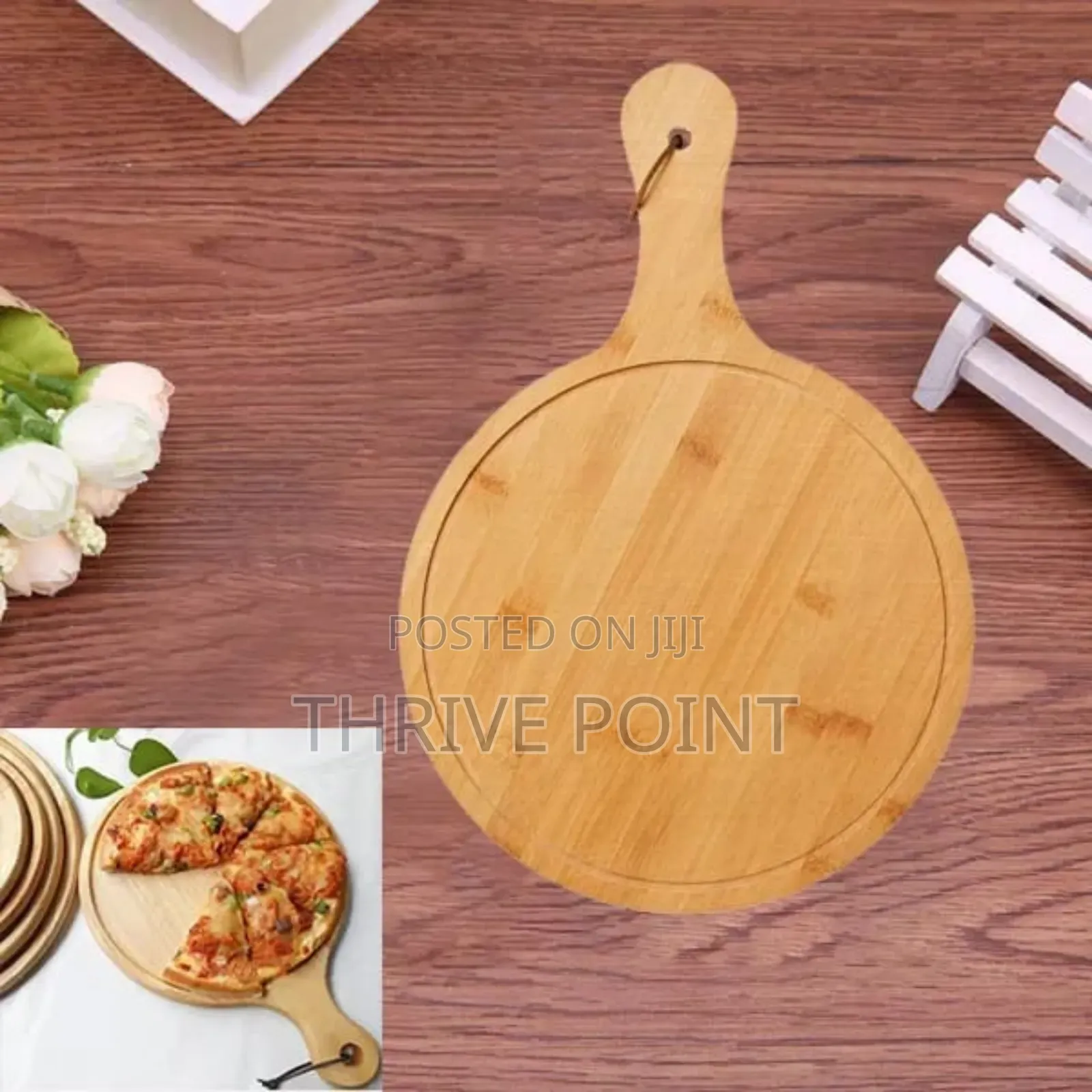 Bamboo Pizza Board Plate