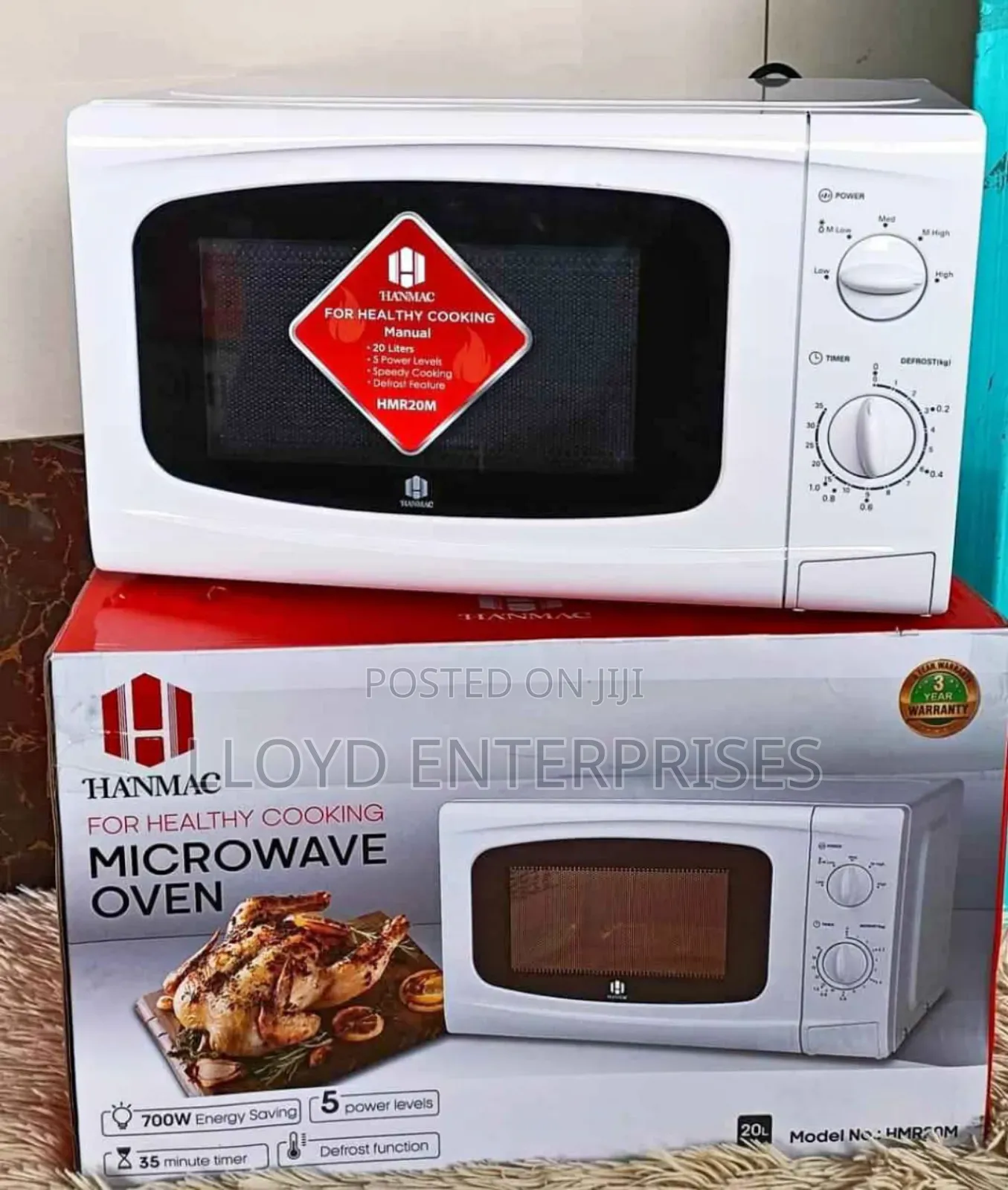 Hanmac Manual Microwave -White