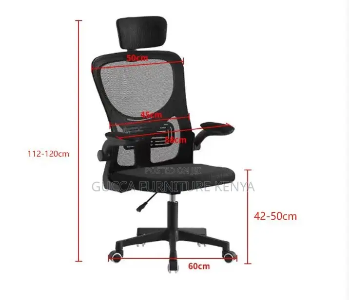 Gaming Computer Chair With Flip Up Armrests