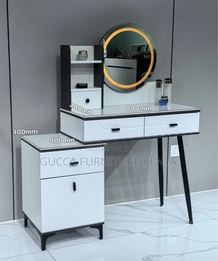 Modern Vanity Make Up Desk With Mirror