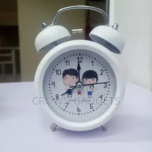 Children's Twin-Bell Bedside Alarm Clock, Retro Twin-Bell Style