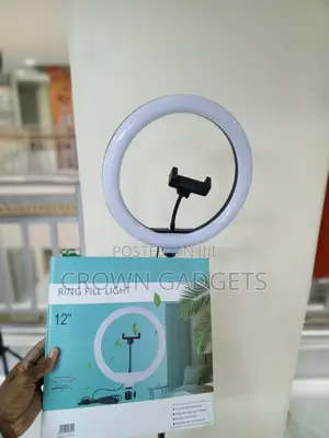 12 Inch Led Ring Light With Tripod Stand – Dimmable With Phone Holder