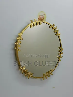 Decorative Round Shaped Mirror Available* Gold Colour Available