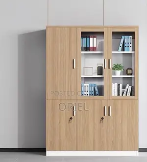 Modern Office Cabinet : Office 3-Door Wooden Filing Executive Cabinet