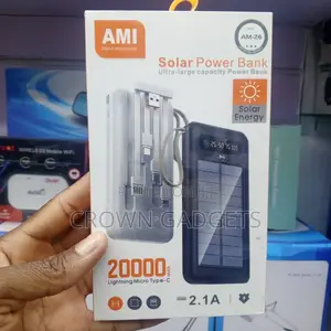 Ami Am-26 Solar Power Bank, Ami Solar Power Bank (Model Am-26)