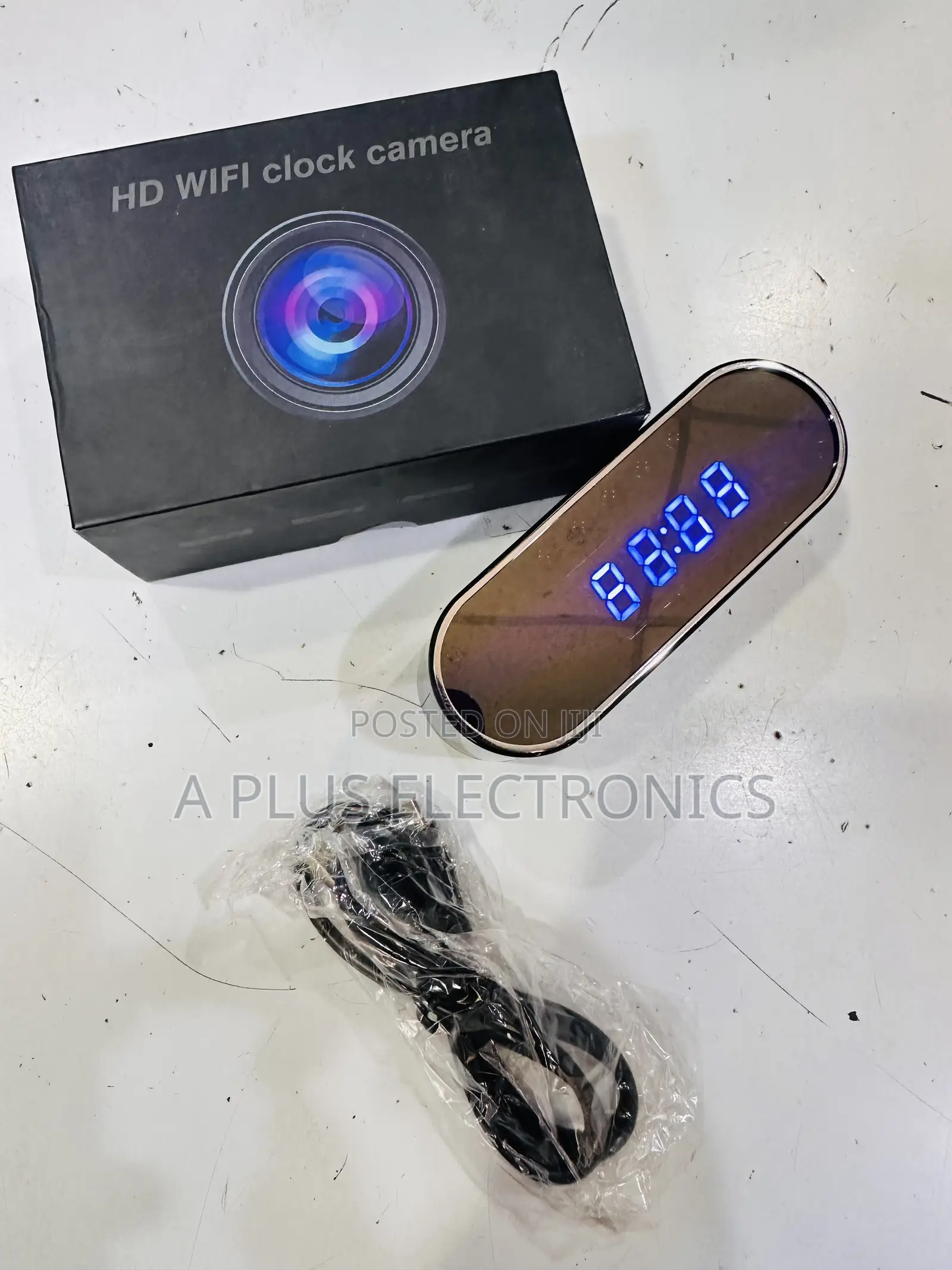 Digital Clock Hidden Camera 1080p Spy Cam With Motion Detection
