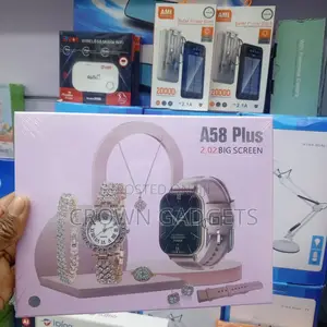 A58 Plus Smart Watch 7-in-1 Luxury Gift Set