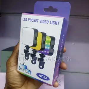 Ay-83 RGB Led Pocket Light Usb-C Rechargeable for Vlog