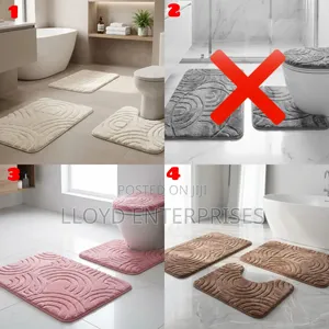 3pcs Bathroom Mats