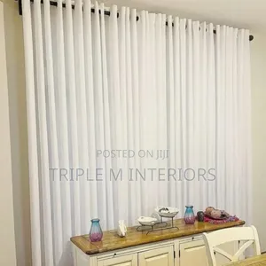 Elegant Plain White Sheers