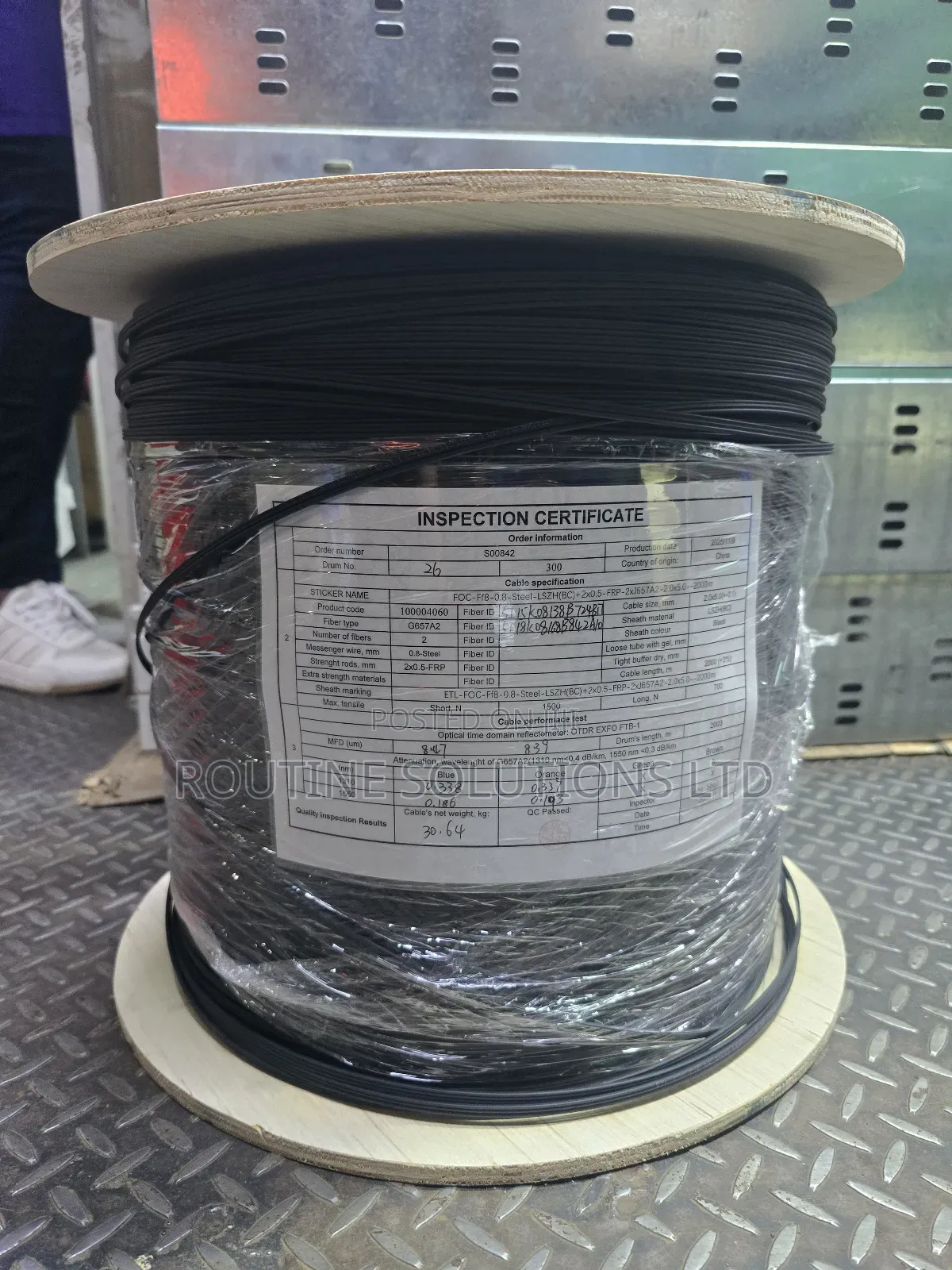 Fiber Optic 2 Core Drop Cable 2000m