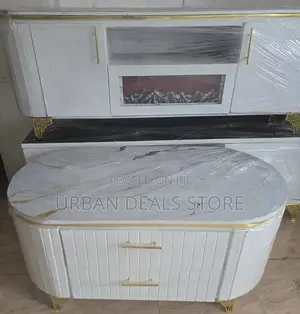 Executive Coffee Table With Glass/Marble Topping
