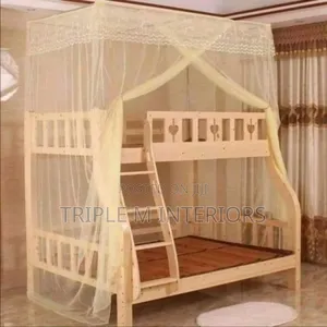 Cream Top Square Double Decker Mosquito Net