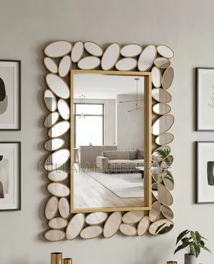 Elegant Gold Decorative Mirror (Big Size)*