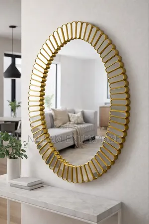Sunburst Oval Luxury Wall Decor Mirror*