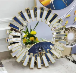 Sunburst Round Luxury Wall Decor Mirror*