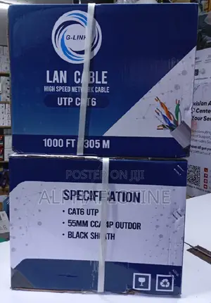 Cat6 Utp Cca Outdoor 1000ft/305m With 4 Twisted Pairs (4p)