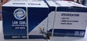 305m G-Link Lan Cable Highspeed Networking Cable Utp Cat.6 Blacksheath