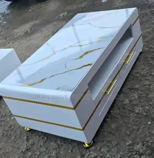 Rectangular Goldfish Striped Coffee Table