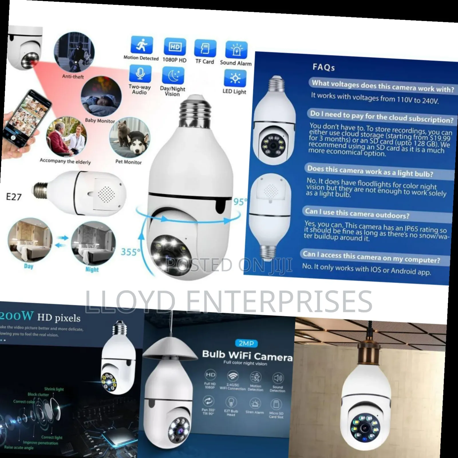 Wireless Nanny Wifi Camera Bulb