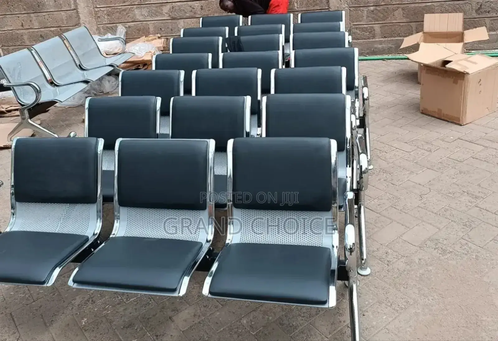 3 Seater Padded Link Chair
