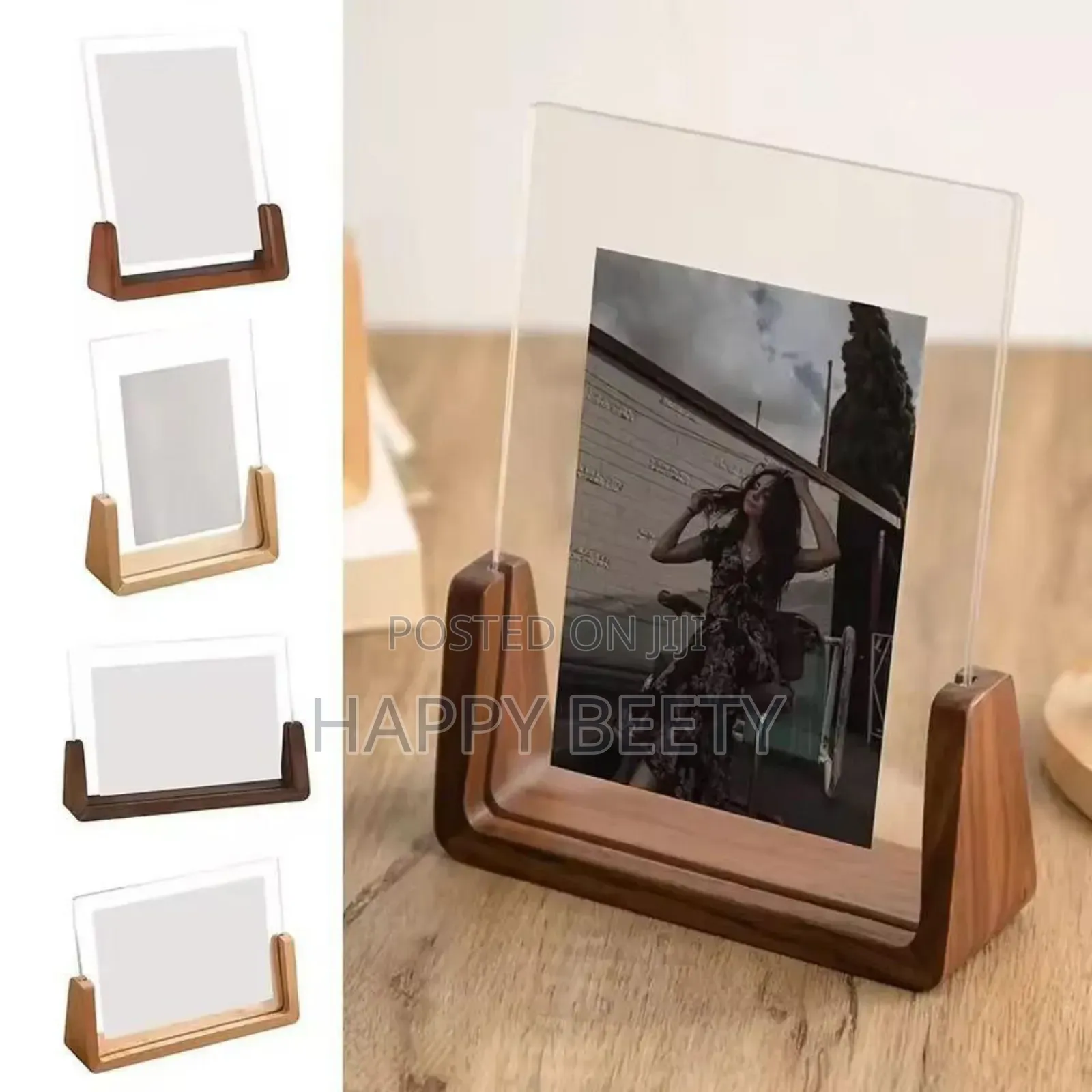 Acrylic Wall Frame With Wooden Base