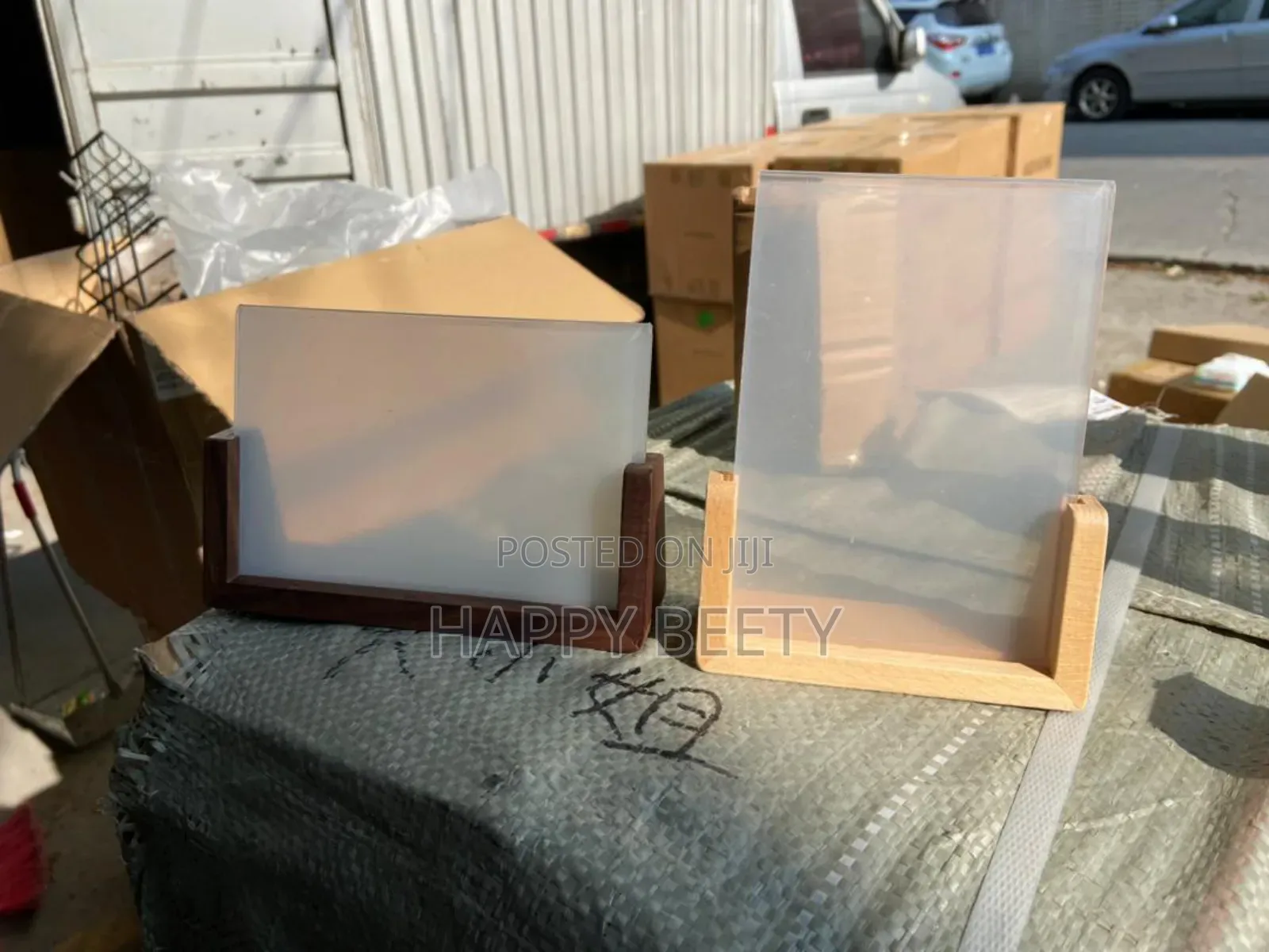 Acrylic Wall Frame With Wooden Base