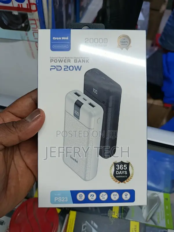 Great Wall Ps23 Power Bank Capacity: 20,000mah