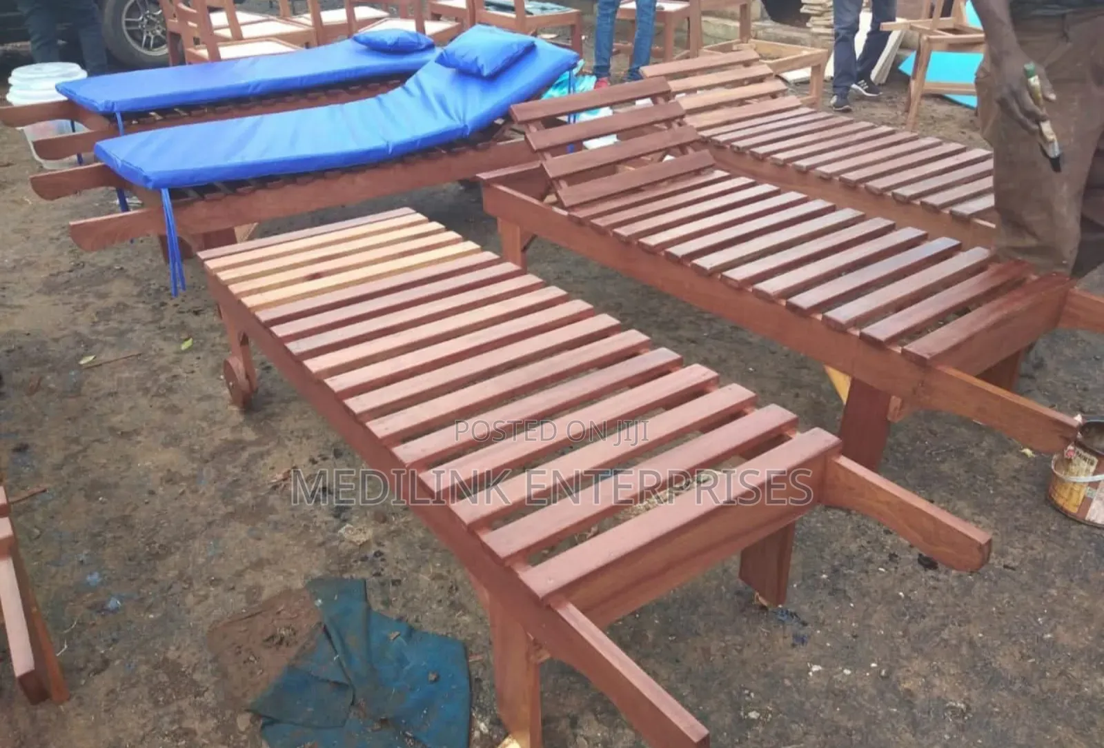 Mahogany Sunbeds for Beach and Poolside