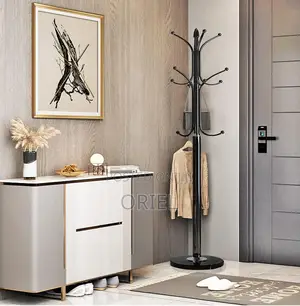 Coat Stands : Height Adjustable Metal Office Coat Stand
