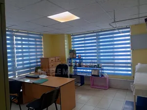 Light Blue Striped Roller Blinds |Home Office Window