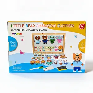 Little Bear Changing Clothes Magnetic Drawing Board,