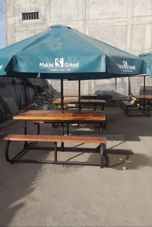 Cantaloupe Wooden Metallic Garden Outdoor Benches Shade