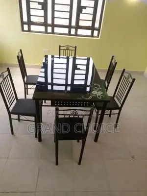 Glass 6 Seat Dining Set