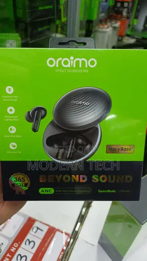 Oraimo Spacebuds Anc True Wireless Earbuds – 50db Noise Cancellation