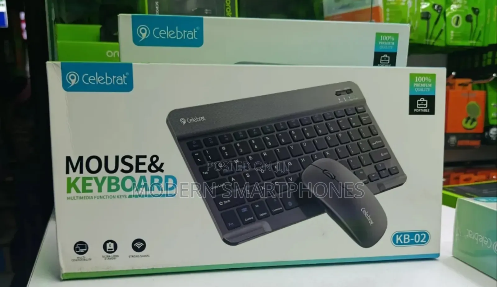 Celebrat Kb-02 Wireless Keyboard and Mouse Combo