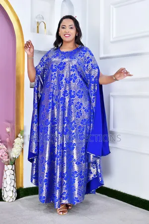 Free-Size Flowing Boubou Kaftan Dress