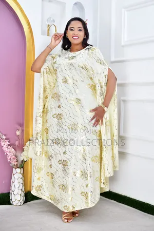 Free-Size Flowing Boubou Kaftan Dress