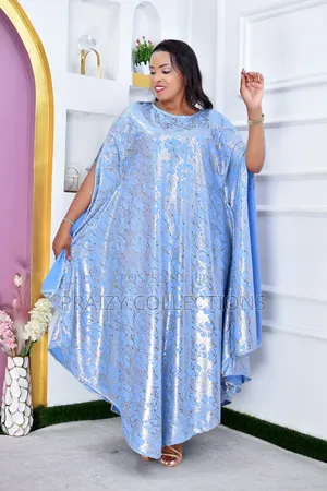 Free-Size Flowing Boubou Kaftan Dress