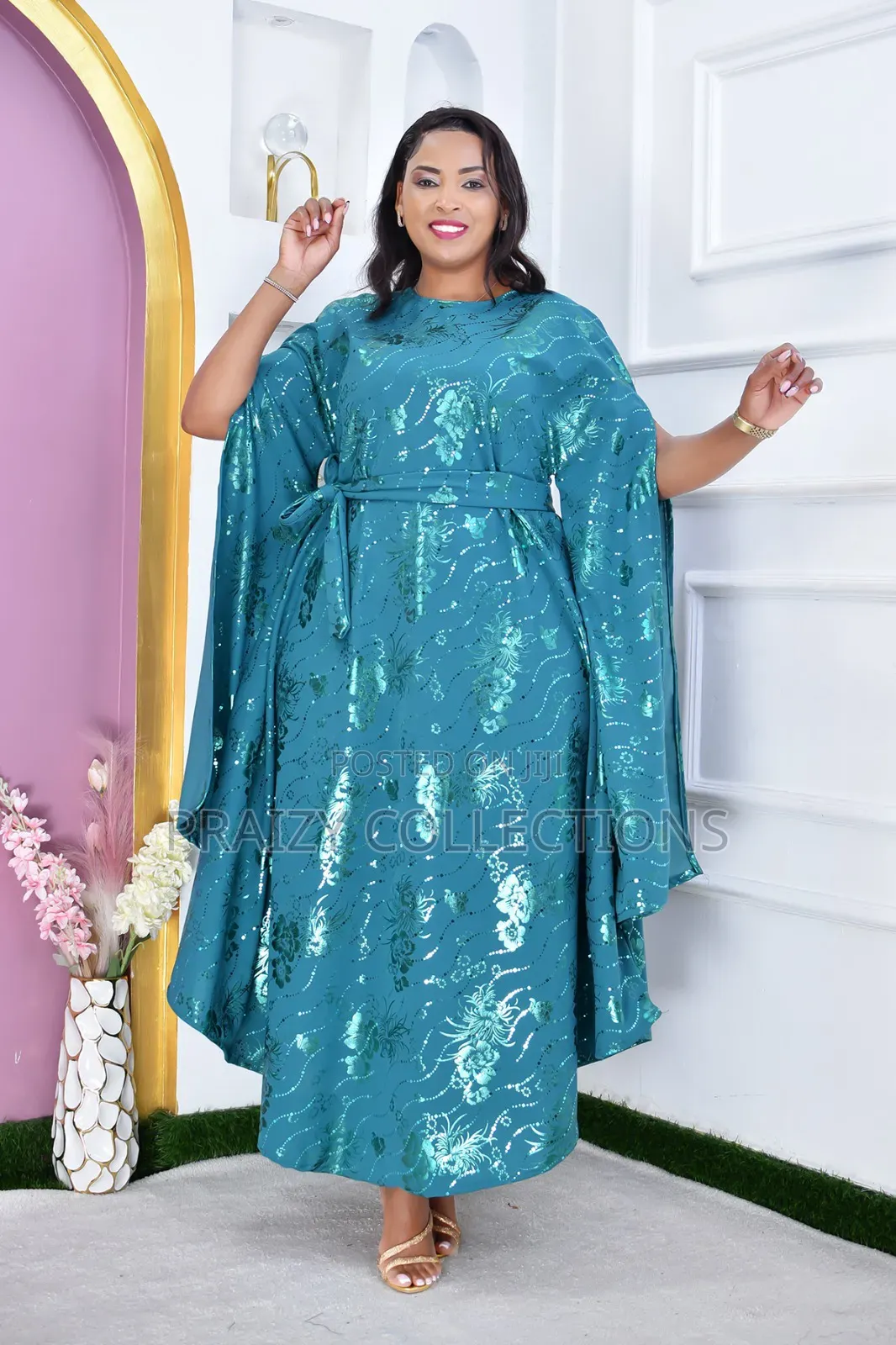 Free-Size Flowing Boubou Kaftan Dress
