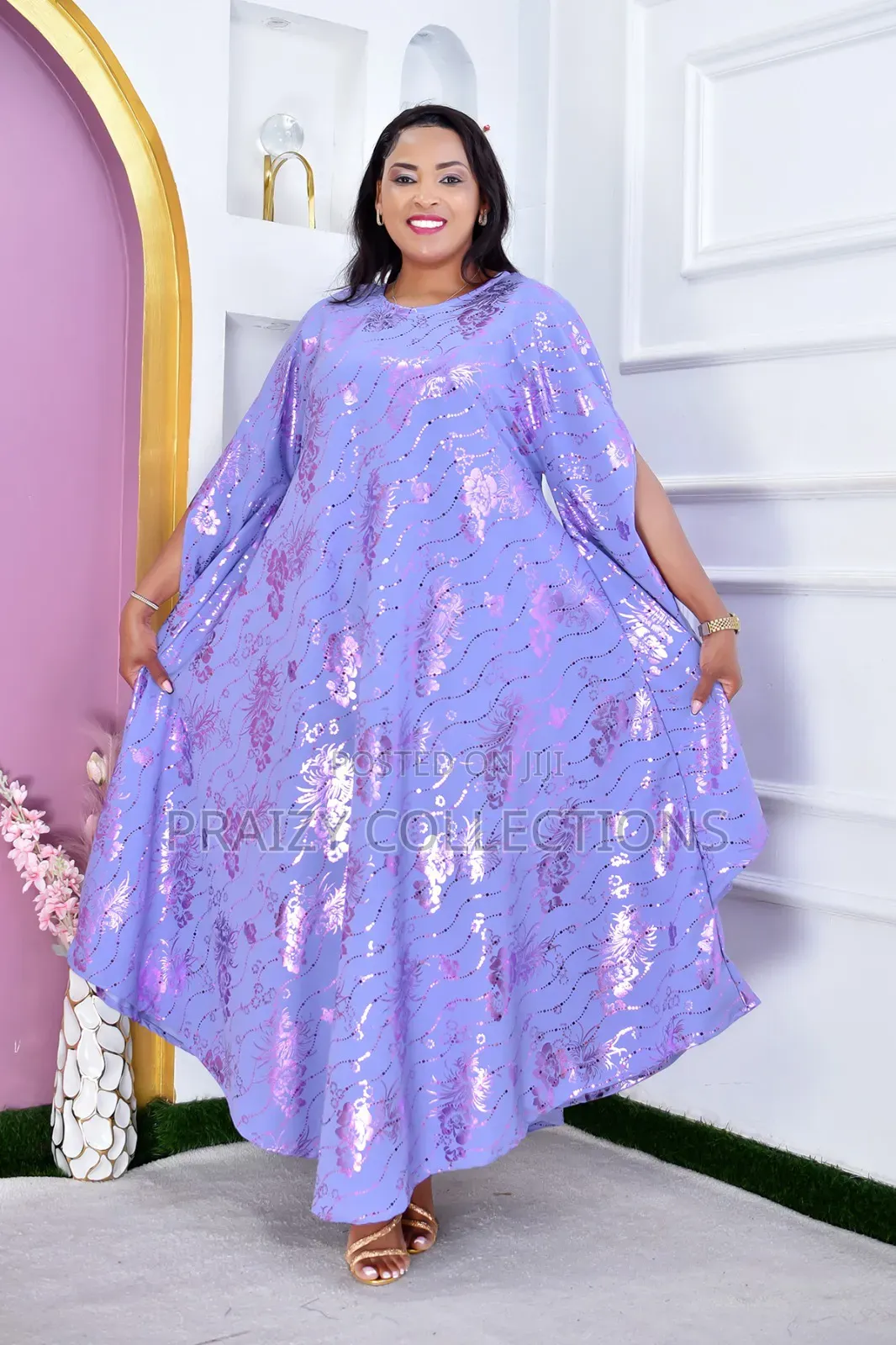 Free-Size Flowing Boubou Kaftan Dress